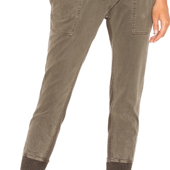 James Perse Charcoal Joggers with Ribbed Ankle Cuffs - Picture 5 of 6